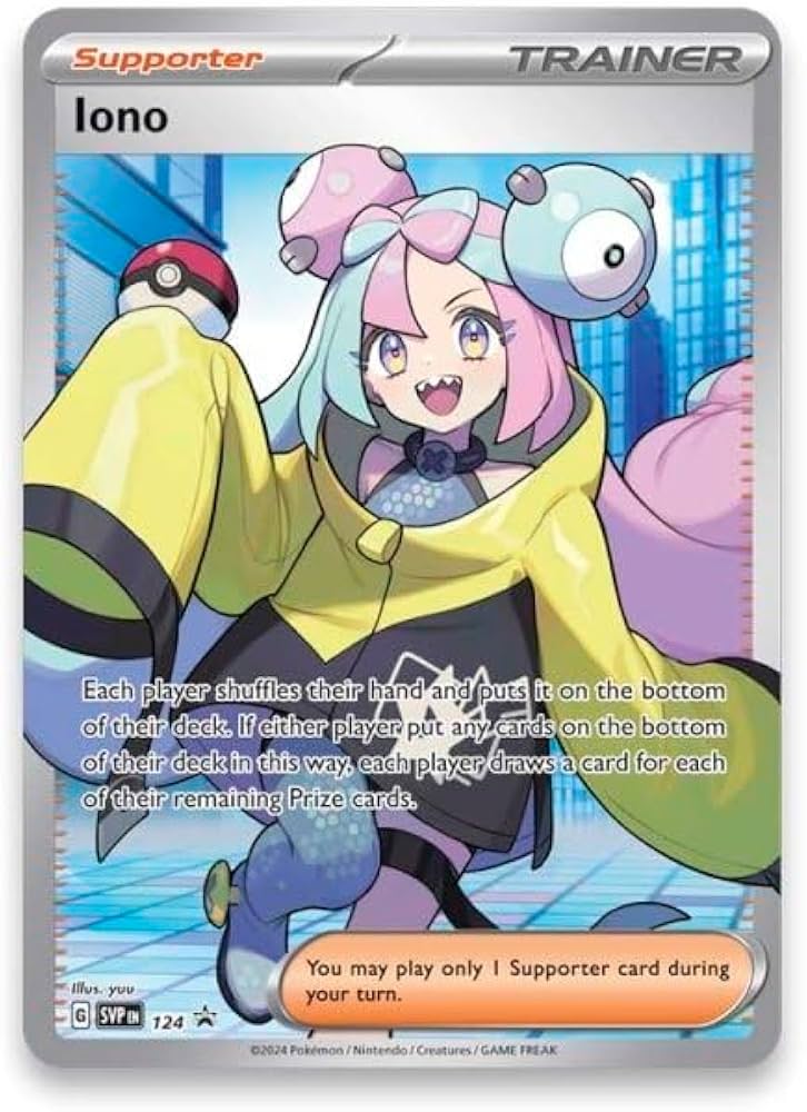 Pokemon - Iono Full Art – SVP 124 – Black Star Promo
