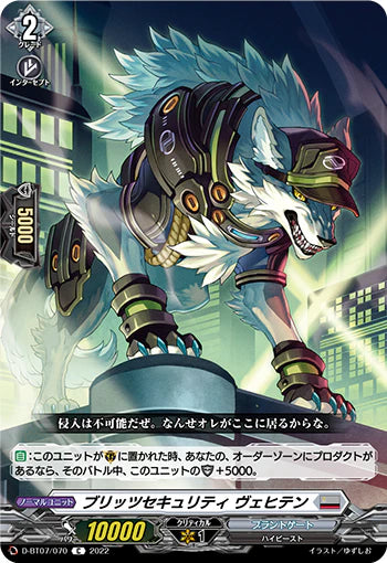 D-BT07/070 C ブリッツセキュリティ ヴェヒテン