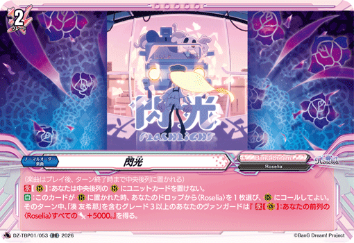 DZ-TBP01/053 RR 閃光