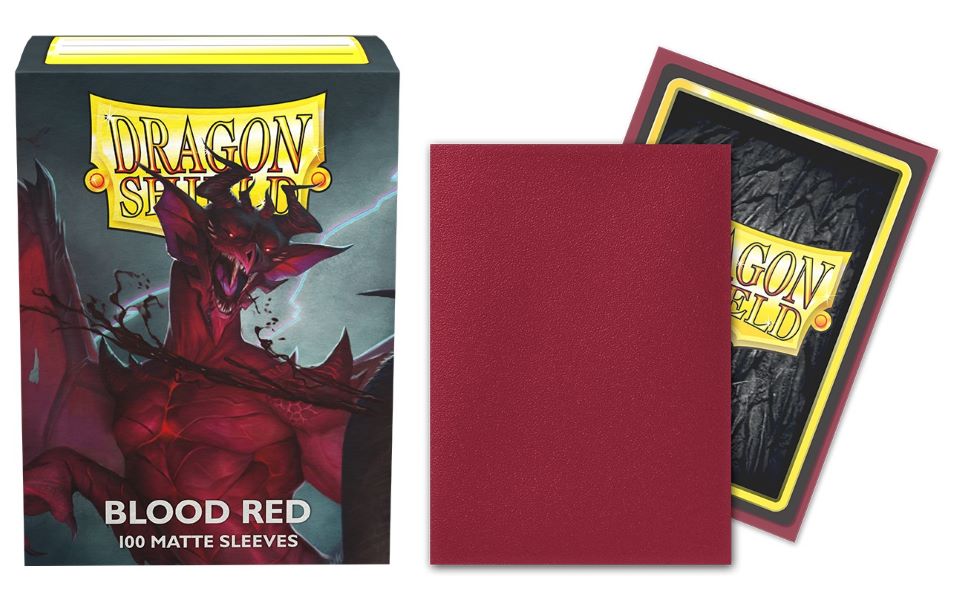 龍盾 AT11050 Matte - Blood Red (Standard Size, 100張)