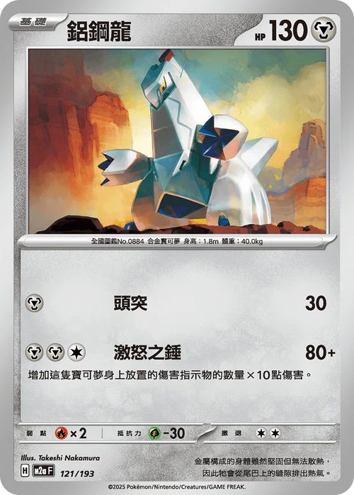 M2aF 121/193 鋁鋼龍 [鏡面閃版-能量標誌]