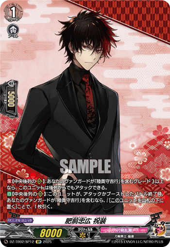 DZ-TB02/SP12 SP 肥前忠広 祝装